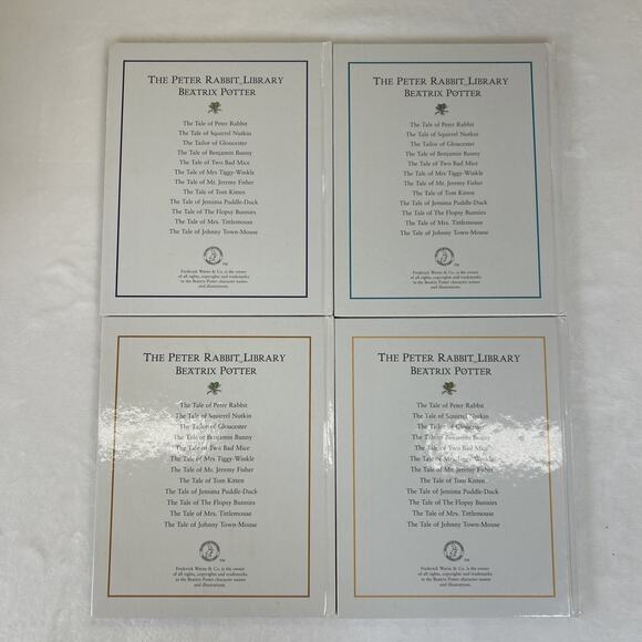 Peter Rabbit Library: 12 Book Box Set by Beatrix Potter 1997 GUC Bnfts Charity - Picture 5 of 12